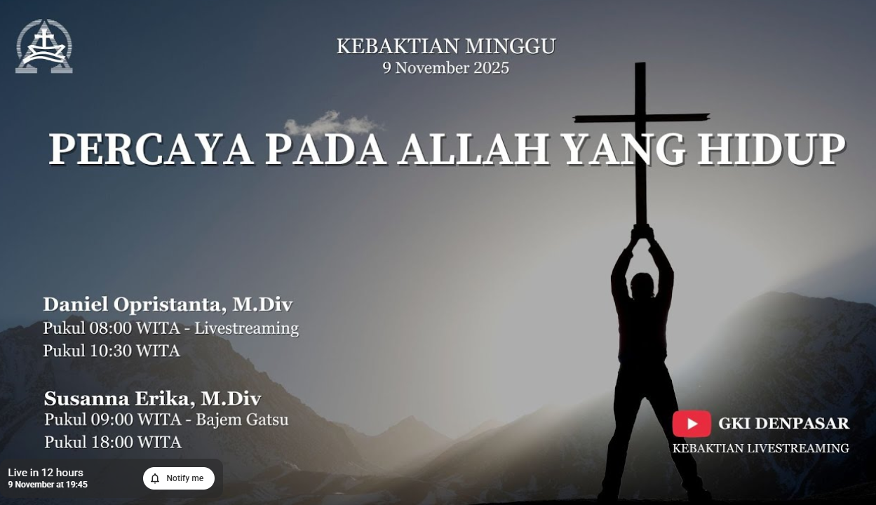 Percaya pada Allah yang Hidup – 9 November 2025