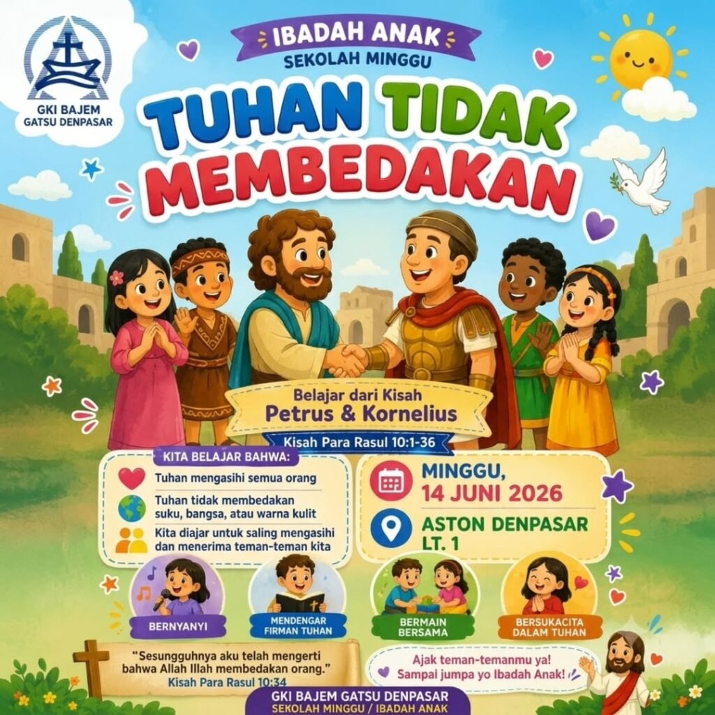 Kebaktian Anak Bajem GKI Denpasar
