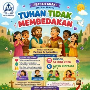 Kebaktian Anak Bajem GKI Denpasar