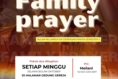 Flyer Family Prayer Panitia Semester 2