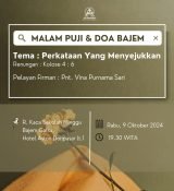 PERKATAAN YANG MENYEJUKKAN – Malam Puji & Doa Bajem