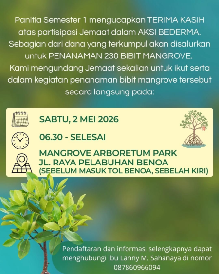 Penanaman 230 bibit Mangrove