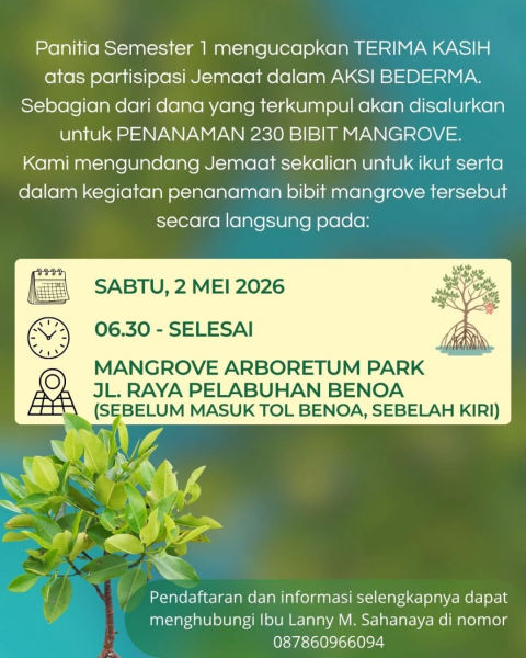 Penanaman 230 bibit Mangrove
