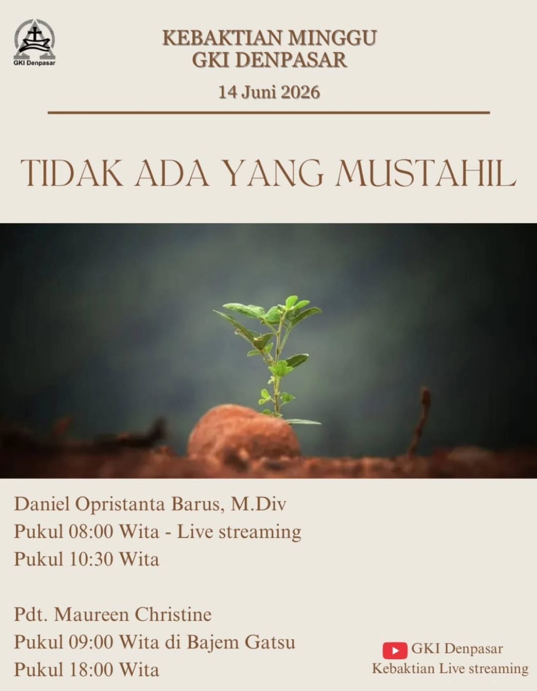 Kebaktian GKI Denpasar